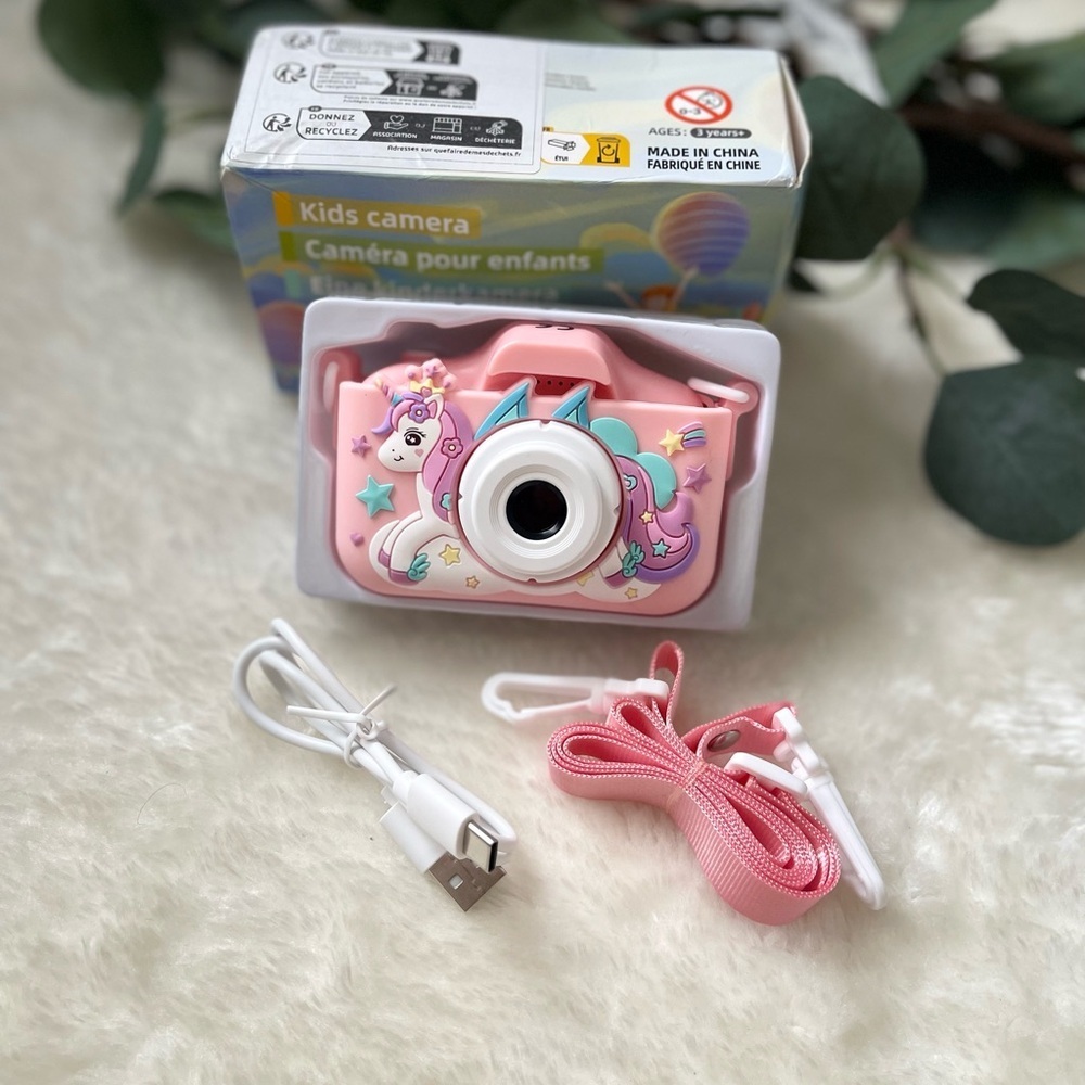 Pink Unicorn Kids Camera